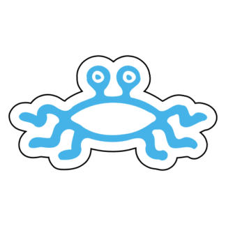 Flying Spaghetti Monster Sticker (Baby Blue)
